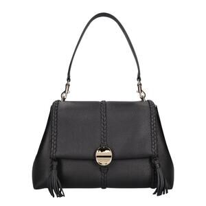 Chloe NWT Penelope Large Top-Handle Bag in Black Smooth Grained Leather